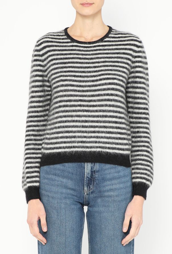 Saint Laurent 2015 Striped Mohair Sweater - 2 Saint Laurent 2015 Striped Mohair Sweater - 2