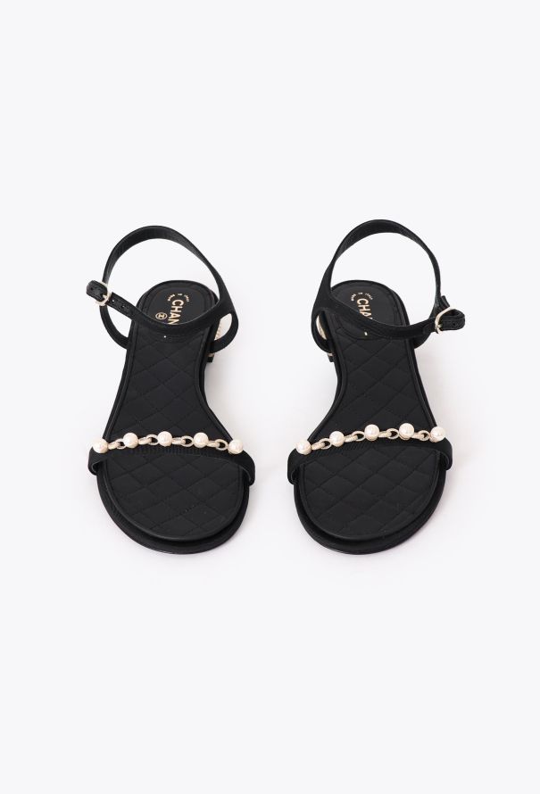 Chanel 2024 Embellished Chainlink Sandals - 2