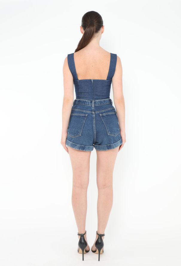 Cacharel '80s Denim Bustier Top - 3 Cacharel '80s Denim Bustier Top - 3