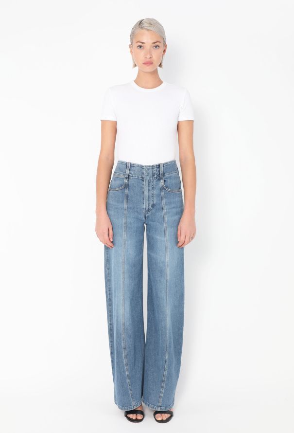 Chloé S/S 2021 Embroidered Flared Jeans - 1