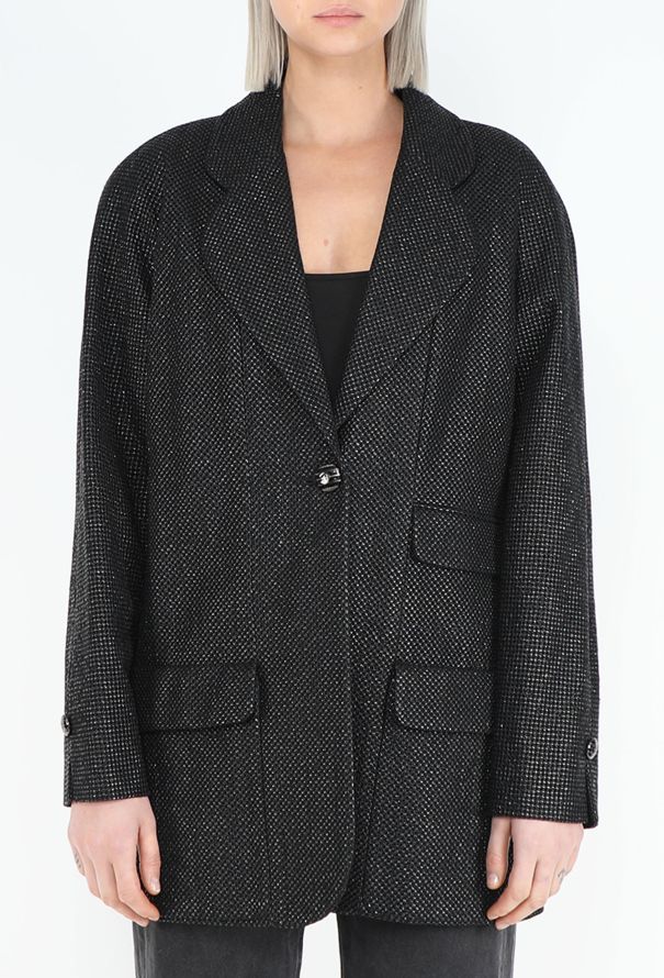 Chanel Resort 2014 Iridescent Notched 'CC' Blazer - 1