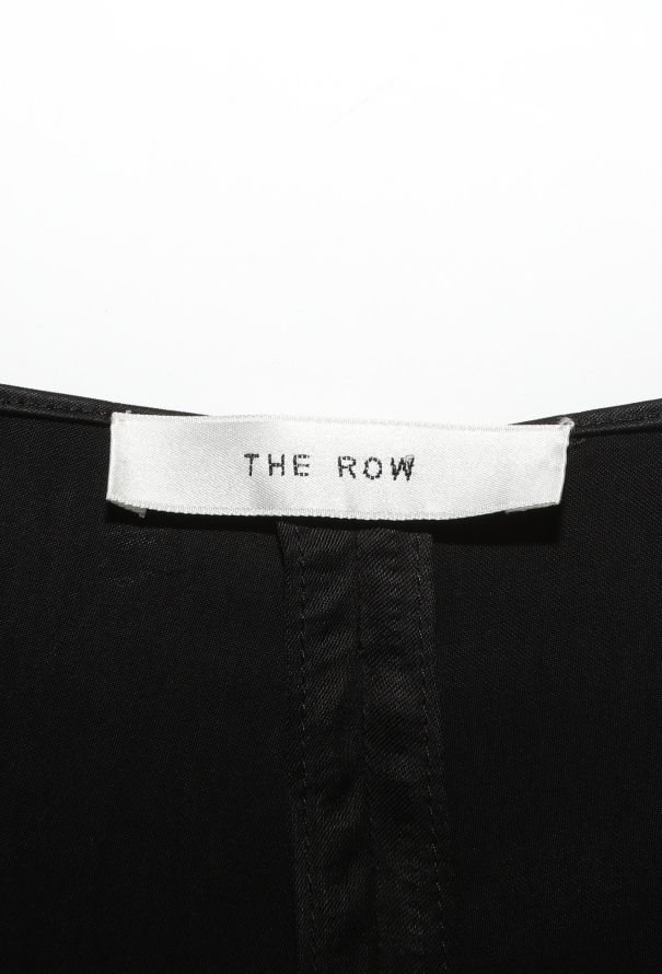 The Row Black Draped Maxi Dress - 6