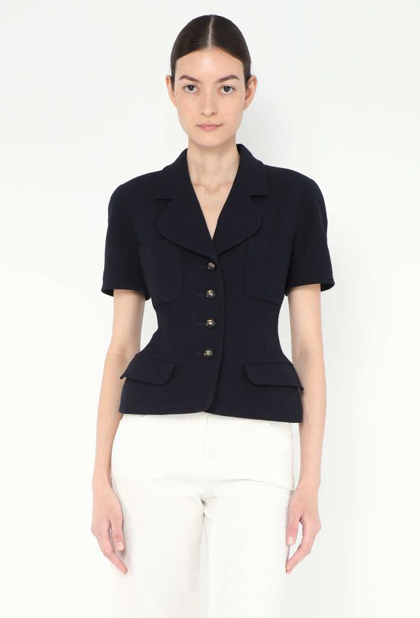 Chanel 1993 Hourglass 'CC' Jacket - 1
