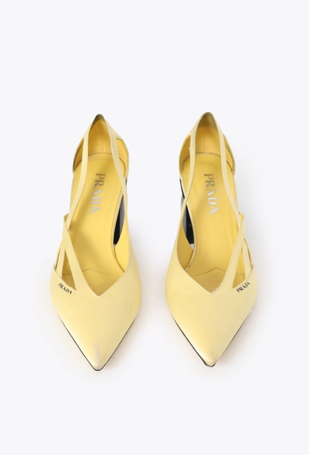 Prada F/W 2024 Satin Cut-Out Pumps - 3 Prada F/W 2024 Satin Cut-Out Pumps - 3
