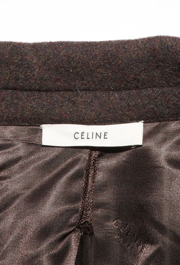 Céline F/W 2011 Leather Trim Riding Coat - 7