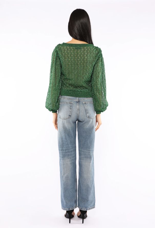 Missoni Lurex Crochet Knit Blouse - 4