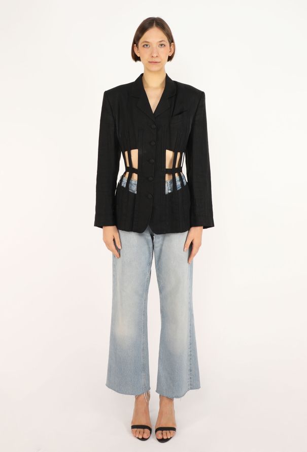Jean Paul Gaultier Lace-Up Cage Blazer, S/S 1989 - 4