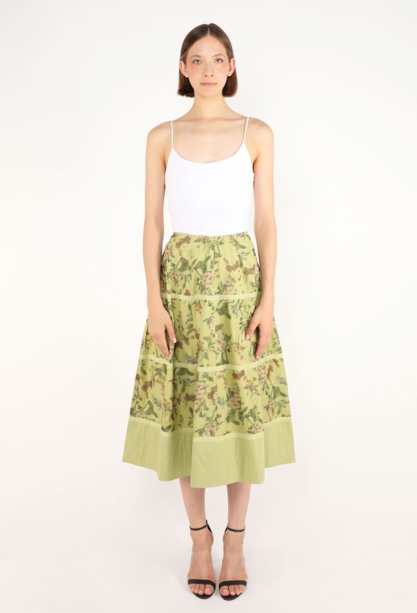 Dries Van Noten Tiered Silk Organza Skirt, S/S 2000 - 3