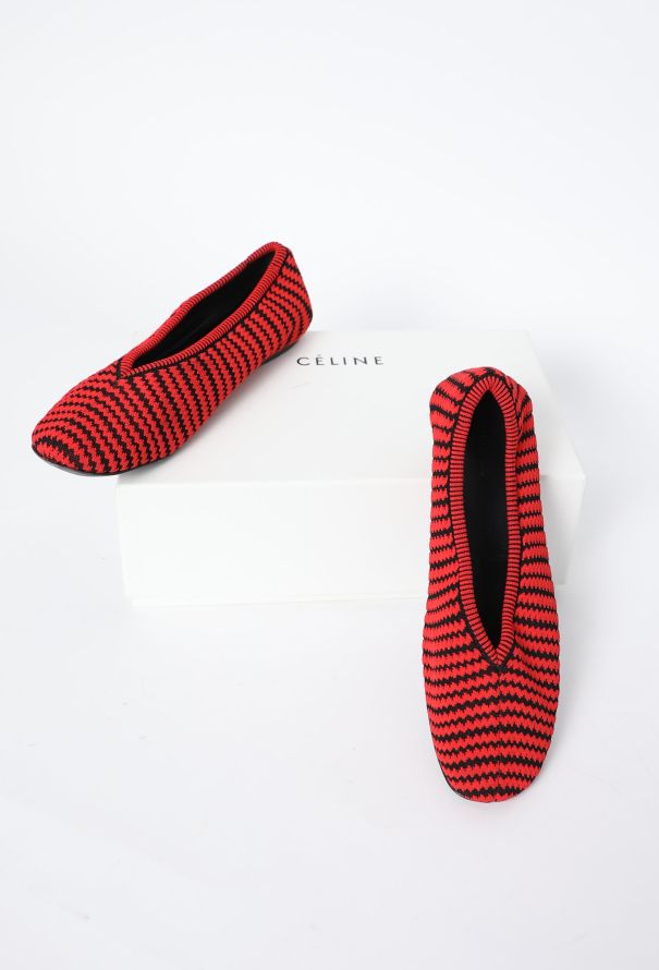 Céline 2016 Chevron Knit Flats - 3 Céline 2016 Chevron Knit Flats - 3