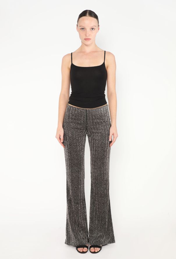 Lanvin F/W 2000 Flared Beaded Trousers - 4