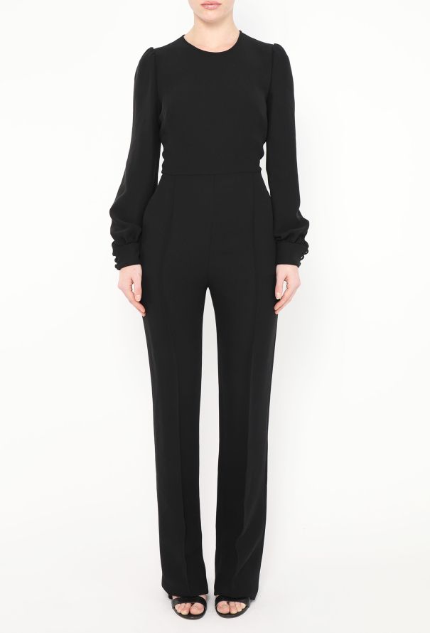 Valentino F/W 2012 Pleated Silk Jumpsuit - 3 Valentino F/W 2012 Pleated Silk Jumpsuit - 3