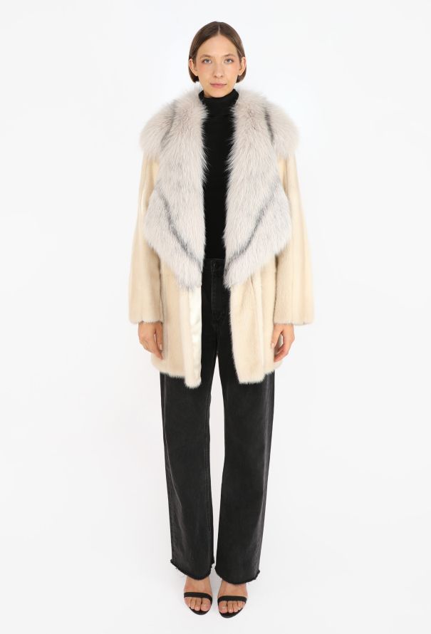 Prada Fox Collar Mink Fur Coat, 2011 - 3