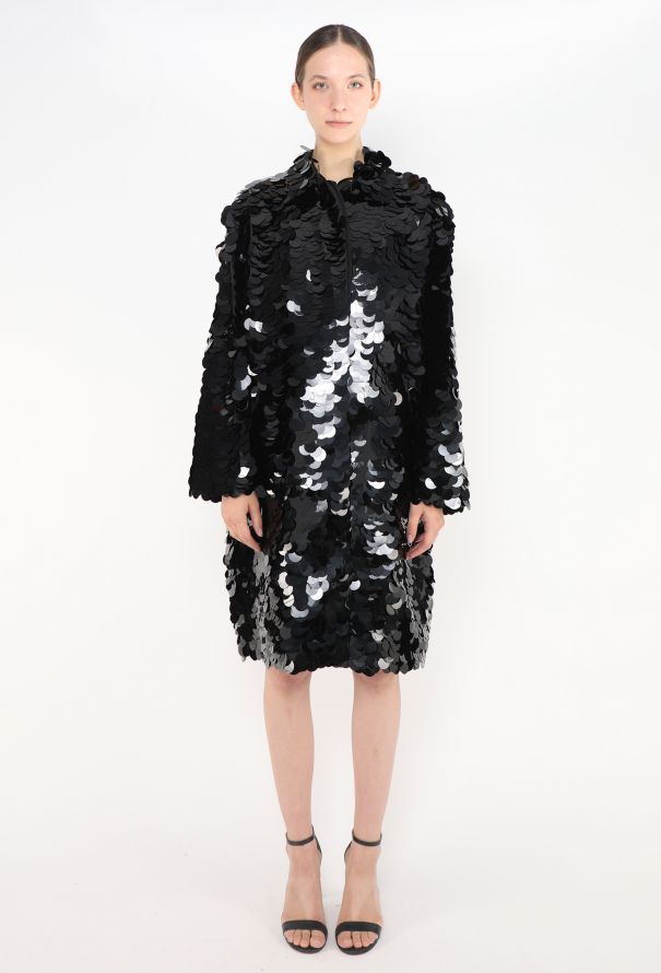 Prada S/S 2016 Oversized Paillette Coat - 3