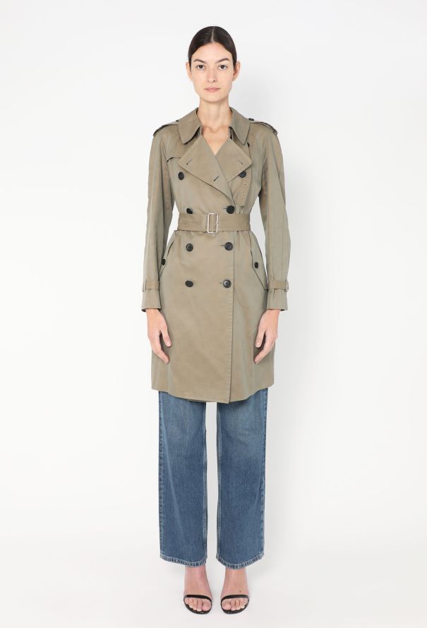 Comme des Garçons Classic Belted Trench Coat - 1