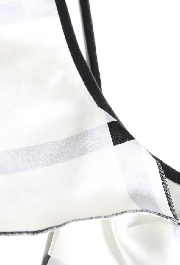 Rodarte S/S 2014 Ruffled Plaid Silk Dress - 8