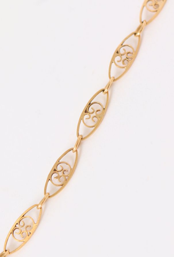 Vintage Fine Jewelry 18k Yellow Gold, Emerald & Diamond Arabesque Necklace - 6 Vintage Fine Jewelry 18k Yellow Gold, Emerald & Diamond Arabesque Necklace - 6