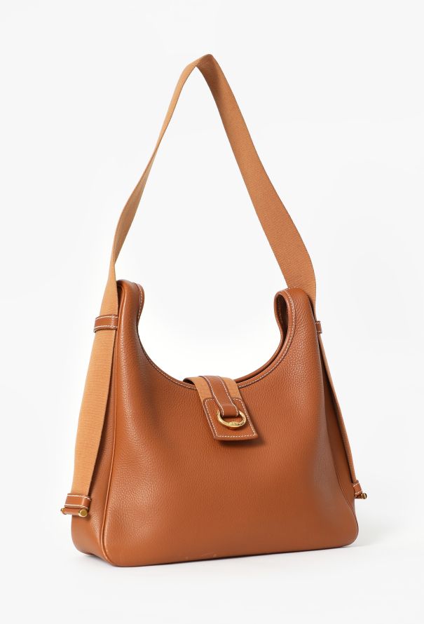Hermès Vintage Gold Togo Tsako Bag - 2