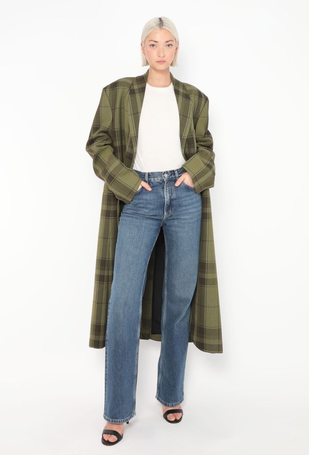 Céline S/S 2016 Oversized Tartan Coat - 1