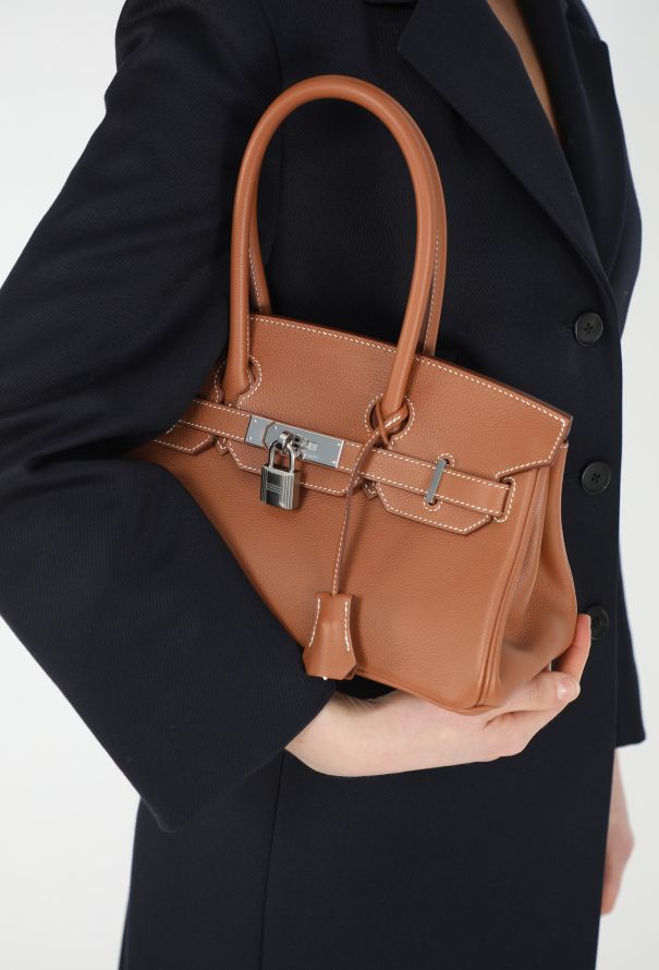 Hermès Exceptional Gold Evercolor Shoulder Birkin 29 - 2