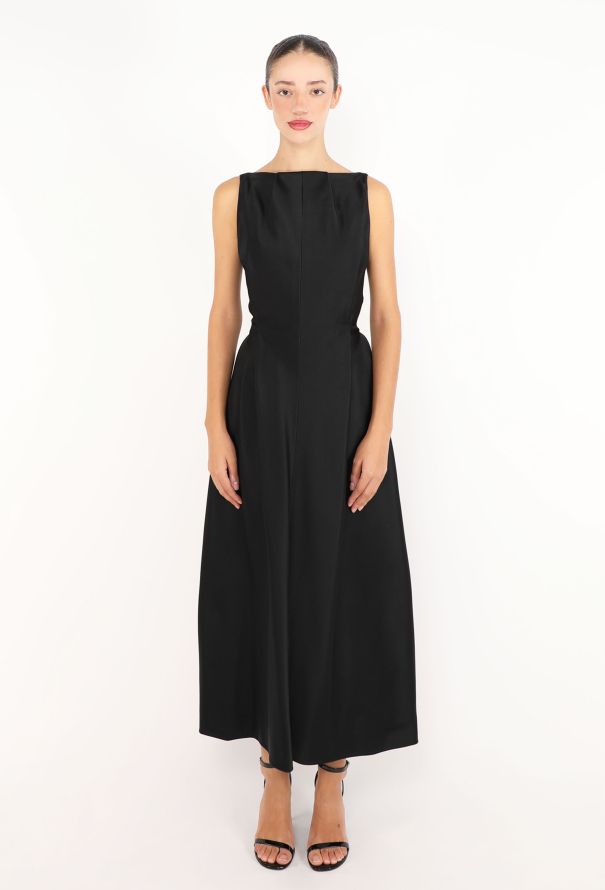 CJ Yoon Ono Satin Pleated Dress, 1990s - 2