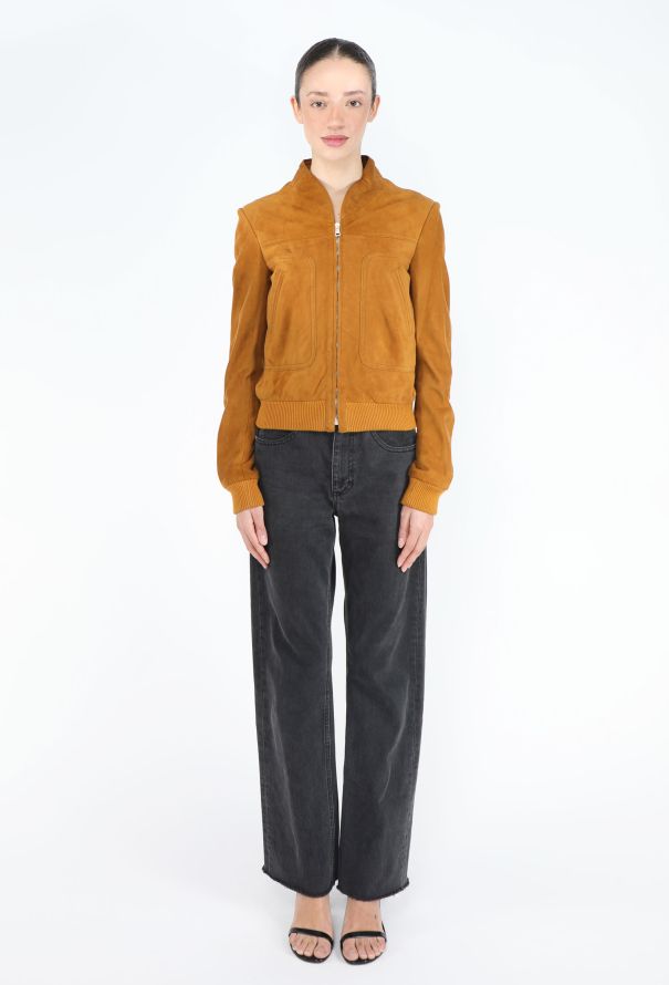 Balenciaga S/S 2006 Suede Bomber Jacket - 4