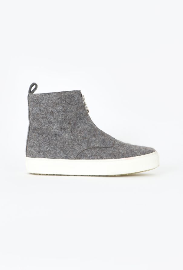 Céline F/W 2014 Felted Zip Boots - 1