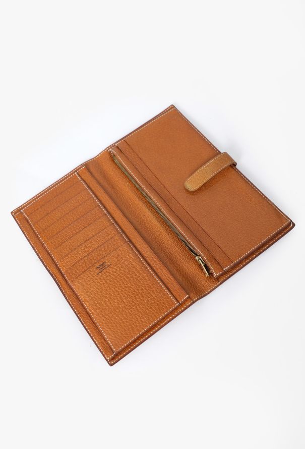 Hermès Rare '90s Gold Peccary Cadenas Wallet - 3