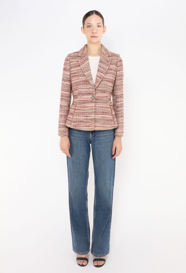 Prada F/W 2000 Tweed Cinched Blazer - 3