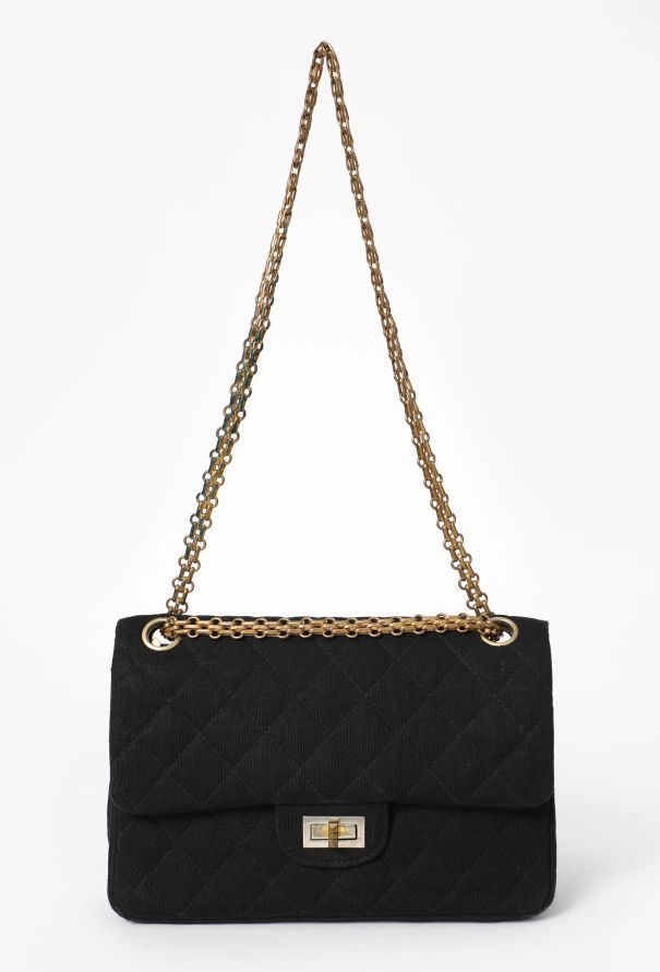 Chanel Vintage Jersey 2.55 Medium Flap Bag - 2