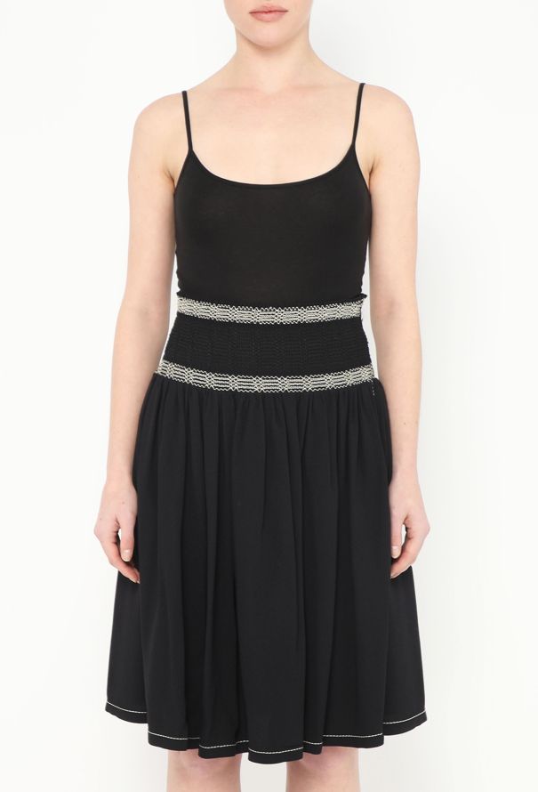 Prada Woven Embroidered Skirt - 2 Prada Woven Embroidered Skirt - 2