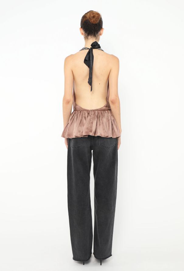 Chloé Strass Embellished Silk Top, S/S 2005 - 5