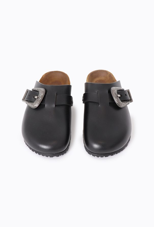 Saint Laurent 2022 Calfskin Buckle Mules - 2 Saint Laurent 2022 Calfskin Buckle Mules - 2