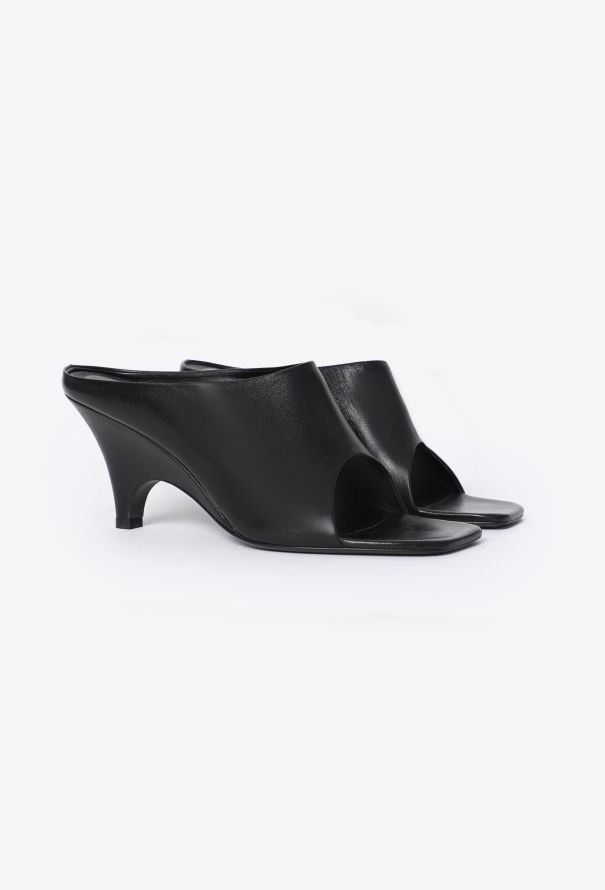 Toteme 2020 Open-Toe Leather Mules - 3