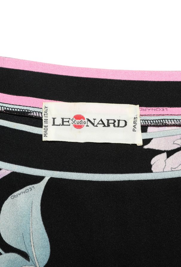 Leonard '70s Floral Silk Kaftan Dress - 5