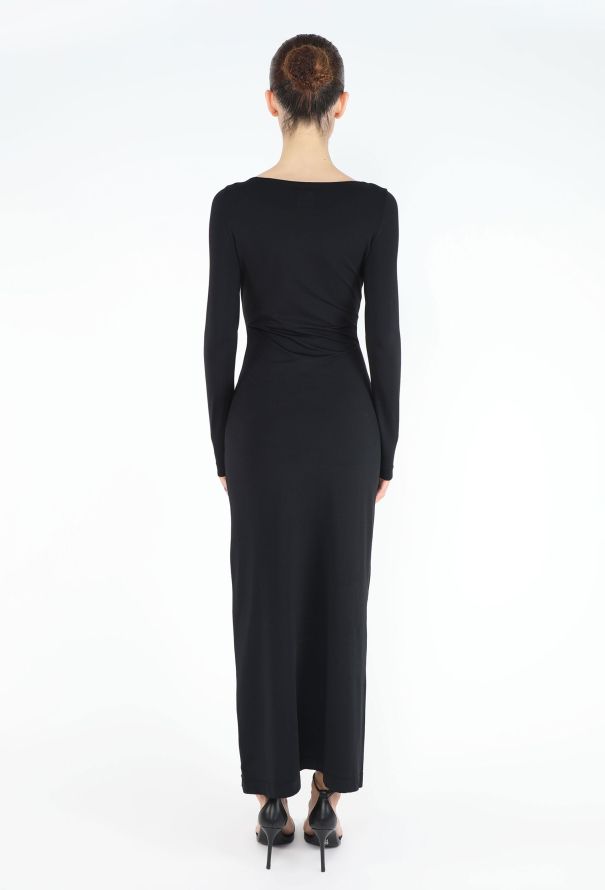 Moschino '90s Slogan Bodycon Maxi Dress - 4