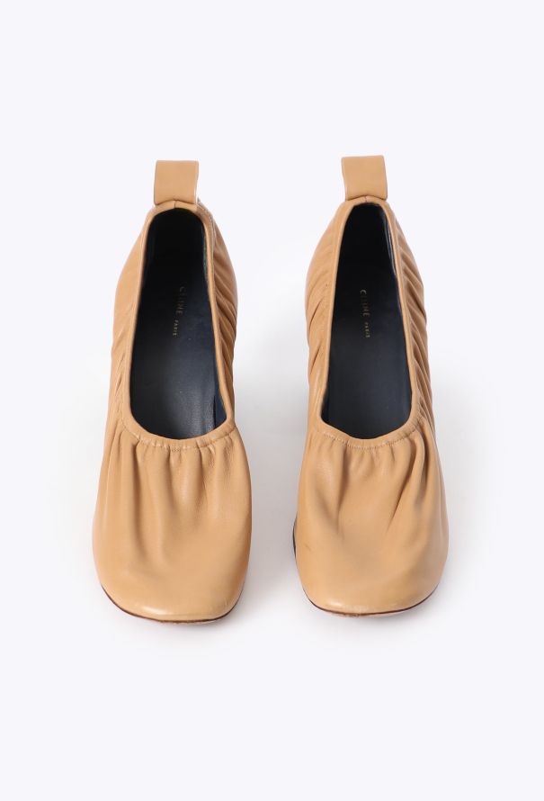 Céline S/S 2015 Ruched Leather Ballerinas - 3 Céline S/S 2015 Ruched Leather Ballerinas - 3