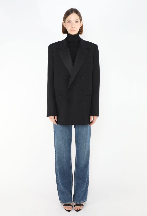 Saint Laurent Pre-Fall 2022 Smoking Tuxedo Blazer - 4