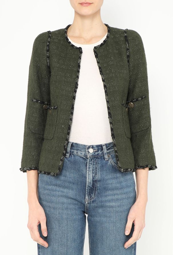 Chanel 2010 Lamé Braided Tweed Jacket - 4