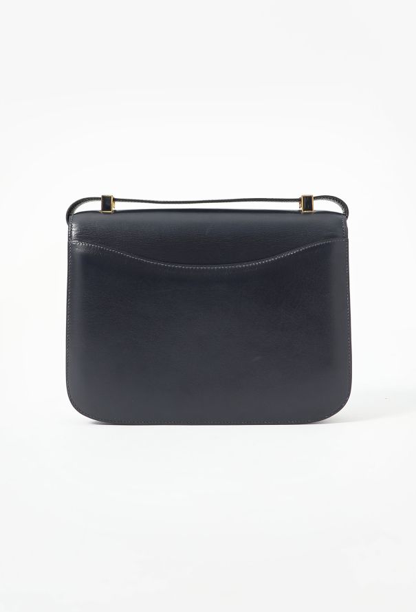 Hermès '70s Navy Box & Enamel Constance 24 - 4