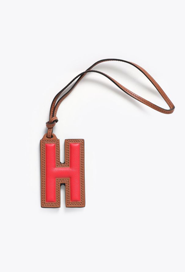 Moynat Calfskin 'H' Bag Charm - 3