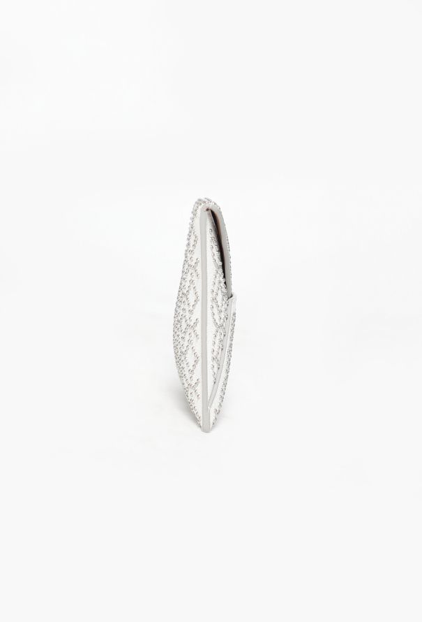 Alaïa Studded White Envelope Clutch - 4 Alaïa Studded White Envelope Clutch - 4