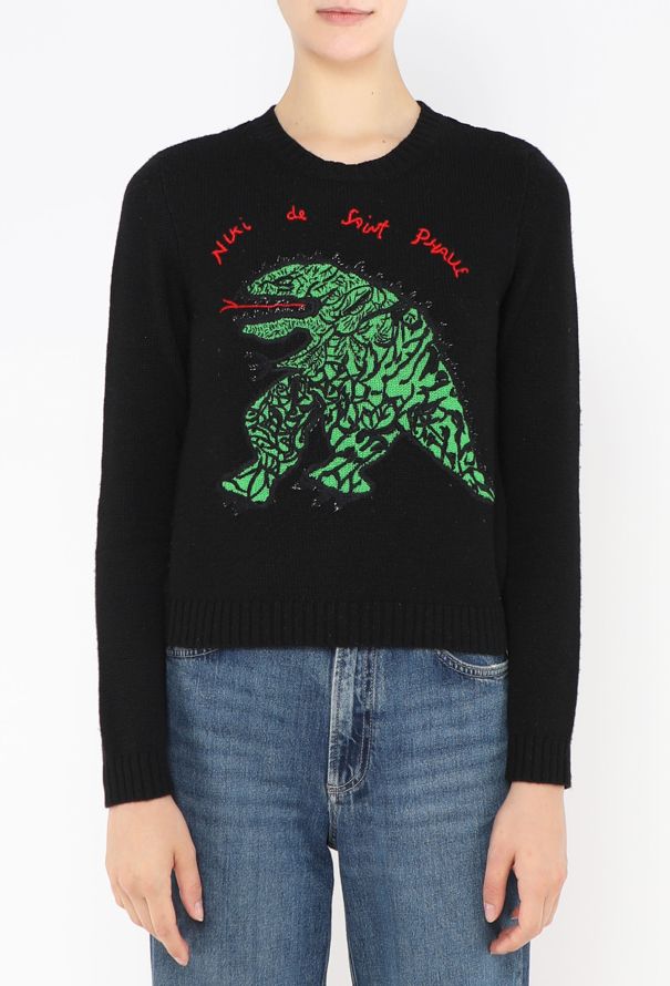 Dior S/S 2018 Graphic Cashmere Sweater - 1