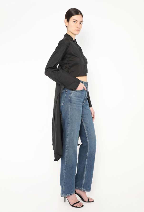 Romeo Gigli '90s Silk Train Cropped Top - 4 Romeo Gigli '90s Silk Train Cropped Top - 4