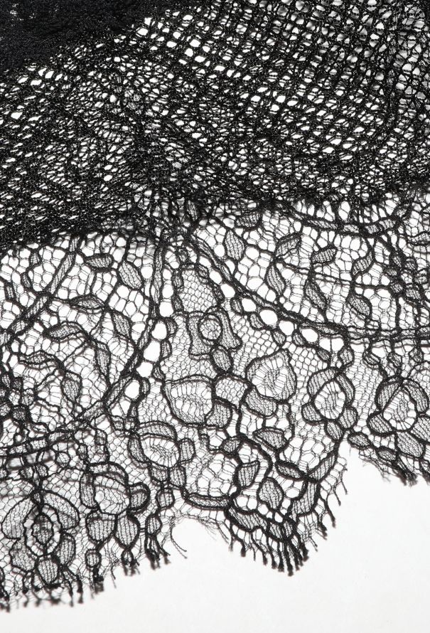 Valentino Printed Lace Trim Dress - 6