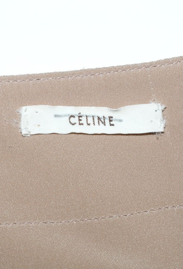 Céline Belted Silk Wrap Skirt - 5