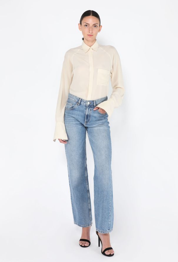 Chanel Classic Silk Button Down Blouse - 4