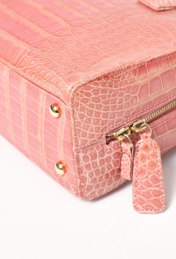 Chanel Early 2000s Alligator Bowling Bag - 7