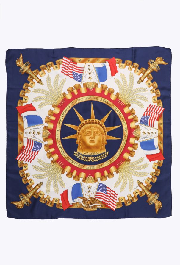 Hermès Rare 1986 'Liberty' Silk Scarf - 1