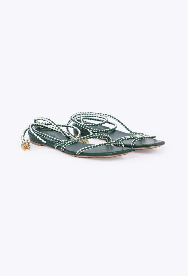 Bottega Veneta Adam Leather Wrap Sandals, 2022 - 3