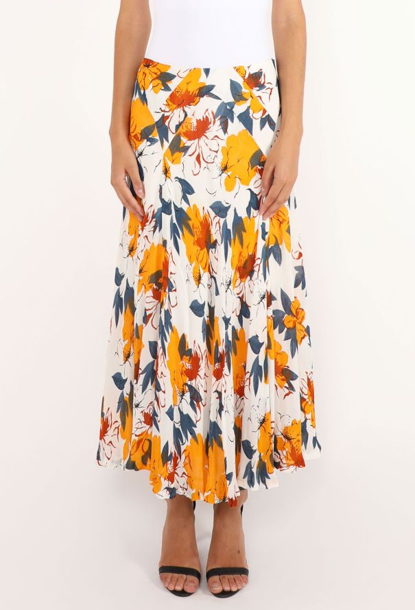 Dries Van Noten Printed Crêpe Maxi Skirt, 2001 - 3